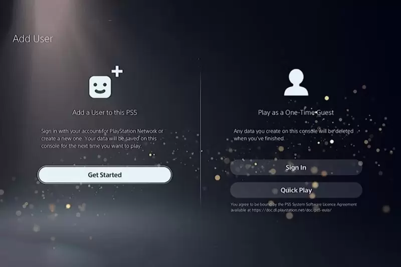 ایجاد اکانت جدید PS5