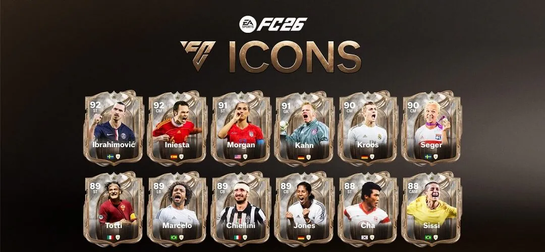 آیکون های جدید EA FC 26